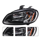 Pair Headlight Assembly w/ Bulbs for Freightliner M-2 M2 (2002–2018)