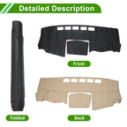 Dashboard Cover for Nissan NV200 (2010–2016) Dash Mat Carpet Black Red