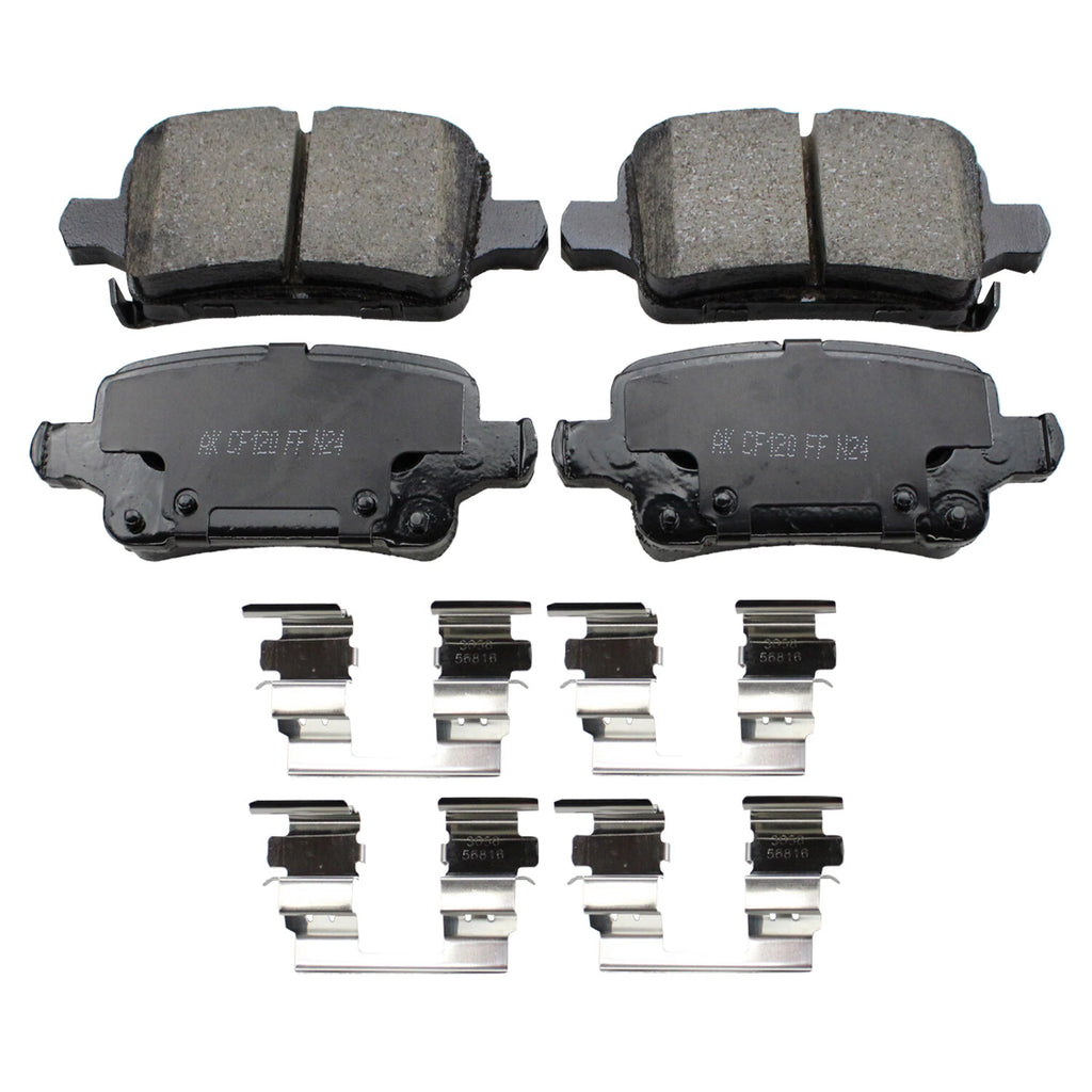 Set of 4 Akebono ProACT Rear Ceramic Brake Pads for LaCrosse Volt Cruze Malibu Terrain (2010–2023)