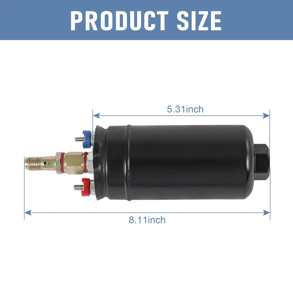 External Inline Electric Fuel Pump 300LPH for Universal Applications (E85)