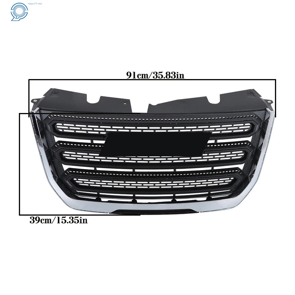 Front Grille for GMC Terrain SL SLE (2016–2017) 23379208 Chrome Black Mesh