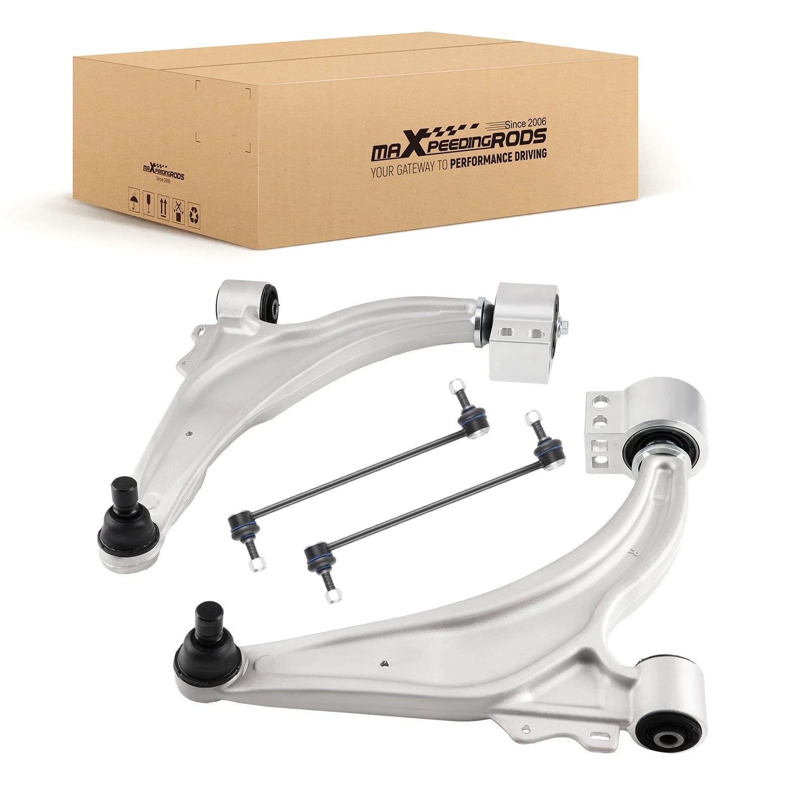 Set of 4 Front Lower Control Arms Sway Bar Kits for Buick Verano (2012–2017)