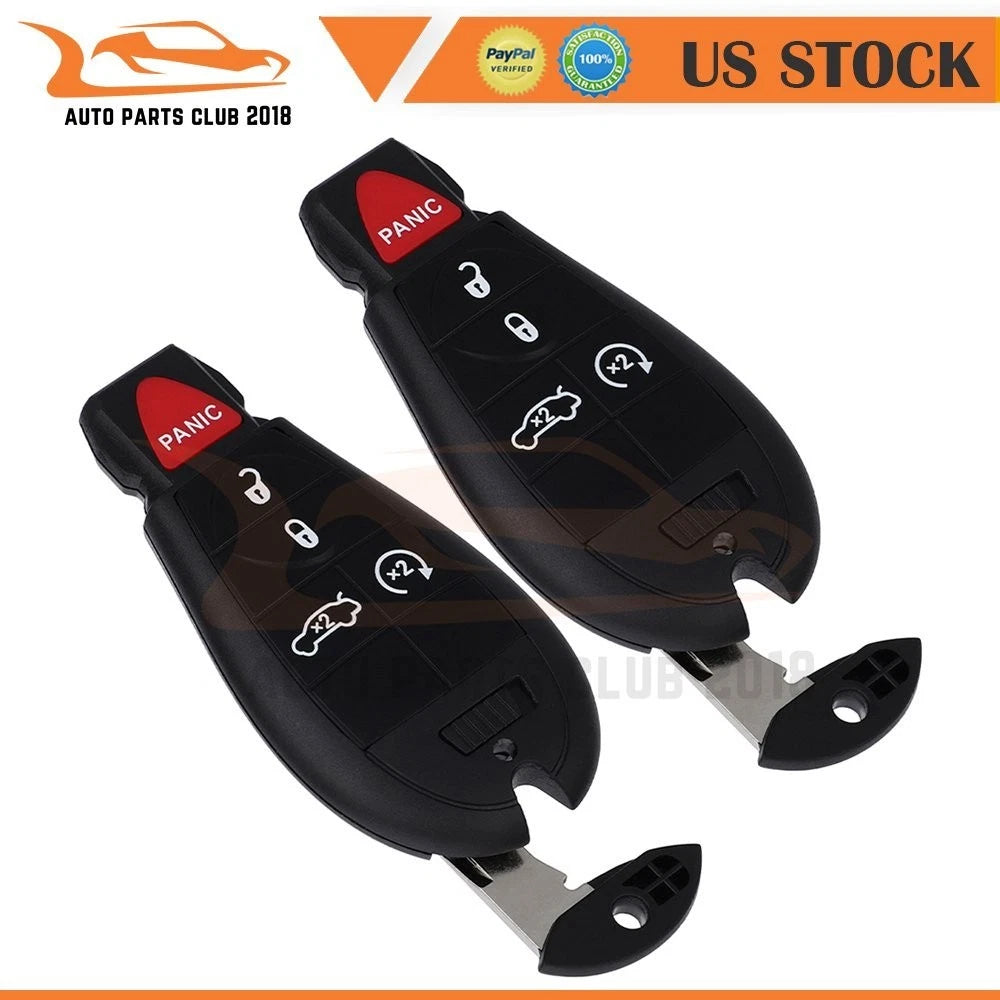 2X Key Entry Remote Fob for Dodge Dart (2013–2016) M3N32297100 5 Buttons