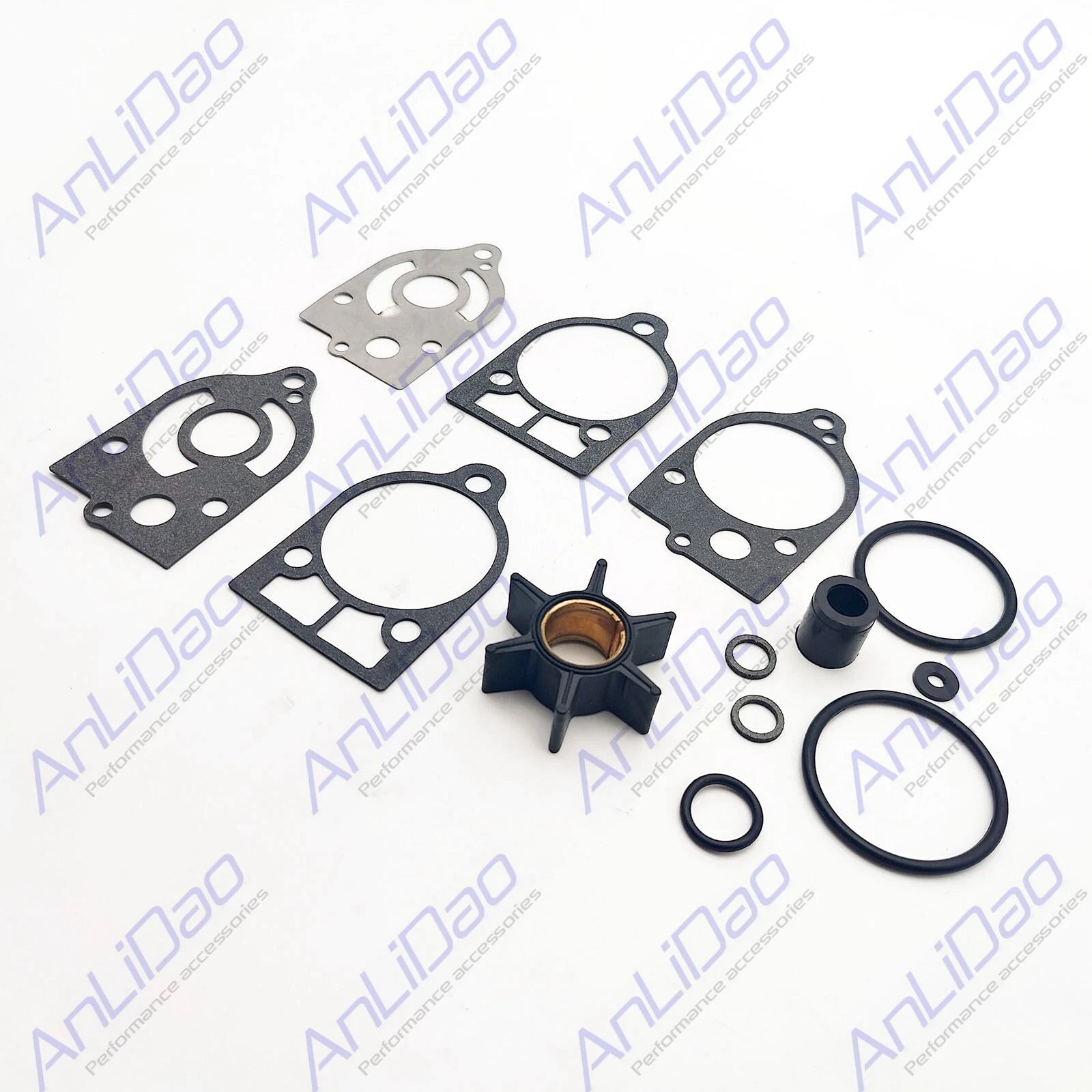 Water Pump Impeller Kit for Mercury Mariner (30-70) (Part # 47-89983Q1, 89983T2)