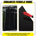 Set of 4 Glossy Black B Pillar Post Trim for Ford F-150 (2015–2021)