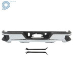 Chrome Rear Step Bumper for Chevy Silverado 1500 GMC Sierra (2019–2023)