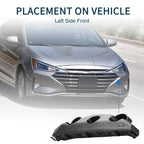 Left Front Bumper Retainer Bracket for Nissan Versa (2020–2022) ABS Black