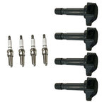 Set of 4 Ignition Coils & Iridium Spark Plugs for Honda Civic (2006–2011)
