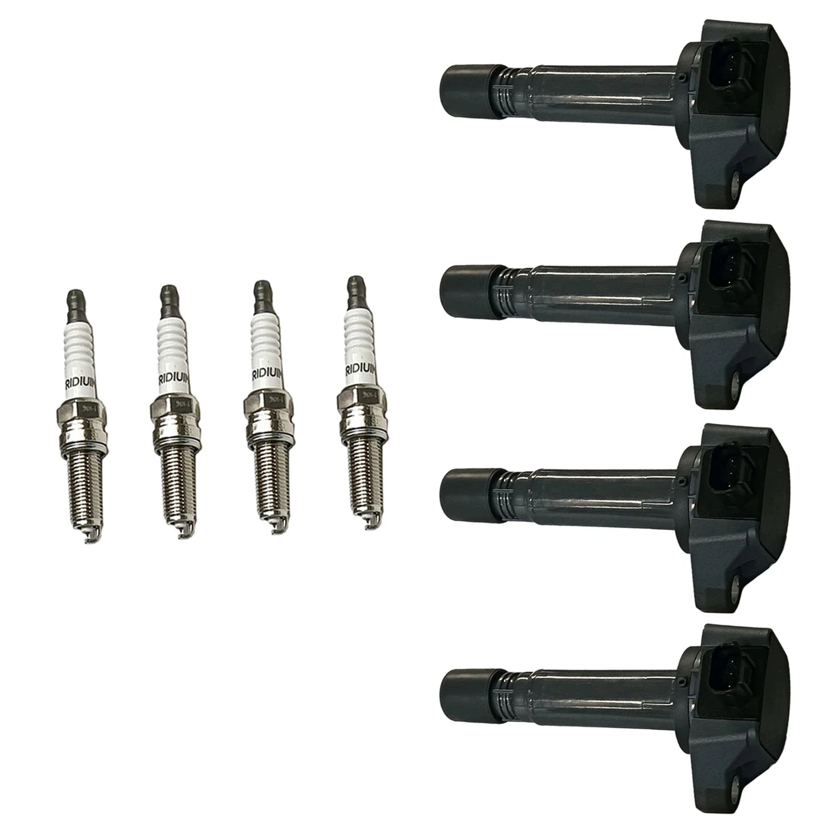 Set of 4 Ignition Coils & Iridium Spark Plugs for Honda Civic (2006–2011)