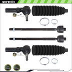 Front Outer Inner Tie Rod for Cadillac XLR (2004–2009) & Chevrolet Corvette (1997–2013)
