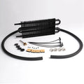 4 Row Transmission Oil Cooler with Hose & Mounting Kit for Auto-Manual