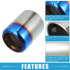 Exhaust Tip Tail Pipe for Mazda 6 (2013–2017) Stainless Steel Silver Blue