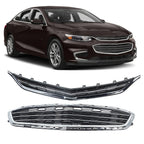 Front Upper & Lower Mesh Bumper Grille for Chevrolet Malibu (2016–2018)
