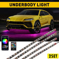 2X LED Underbody Underglow Light Kit for RC APP (RGB)