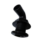 Set of 4 Black Plastic Thru Hull Fittings 90 Degree for Marine Applications