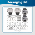 Set of 4 Pistons & Rings Kit for Chevy Cruze Sonic Trax Encore (2011–2021)