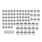 75X Chrome Engine Bolt Caps for Harley Touring Road King Street Glide (07-16)