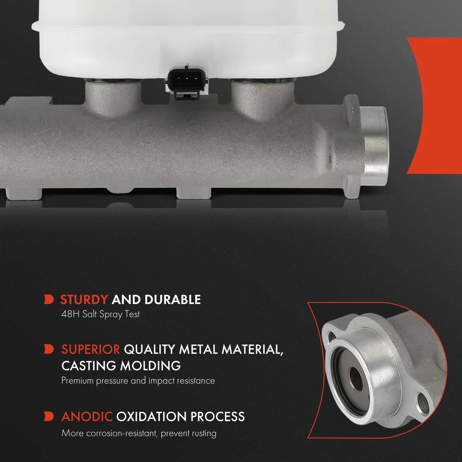 Brake Master Cylinder with Reservoir & Sensor for Ford E-550 Super Duty