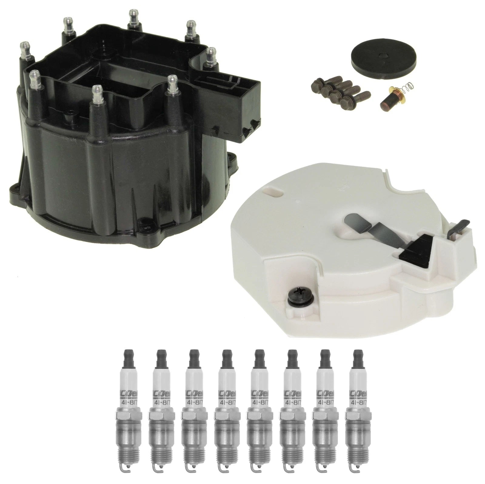 Distributor Rotor Cap & Spark Plugs Kit ACDelco for Corvette 5.7L V8 (1985)