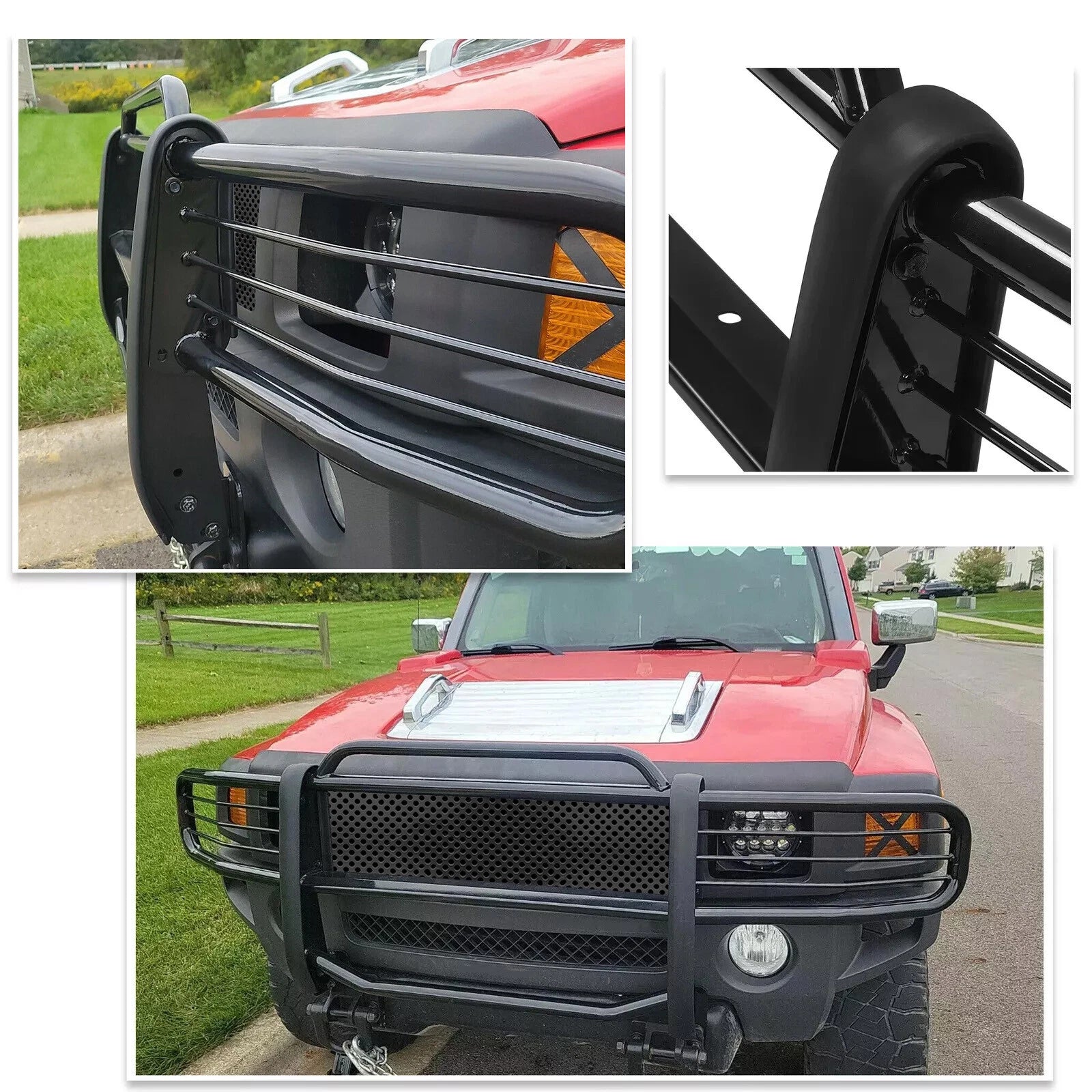 Steel Front Bumper Brush Grille Guard for Hummer H3 (2006-2011)