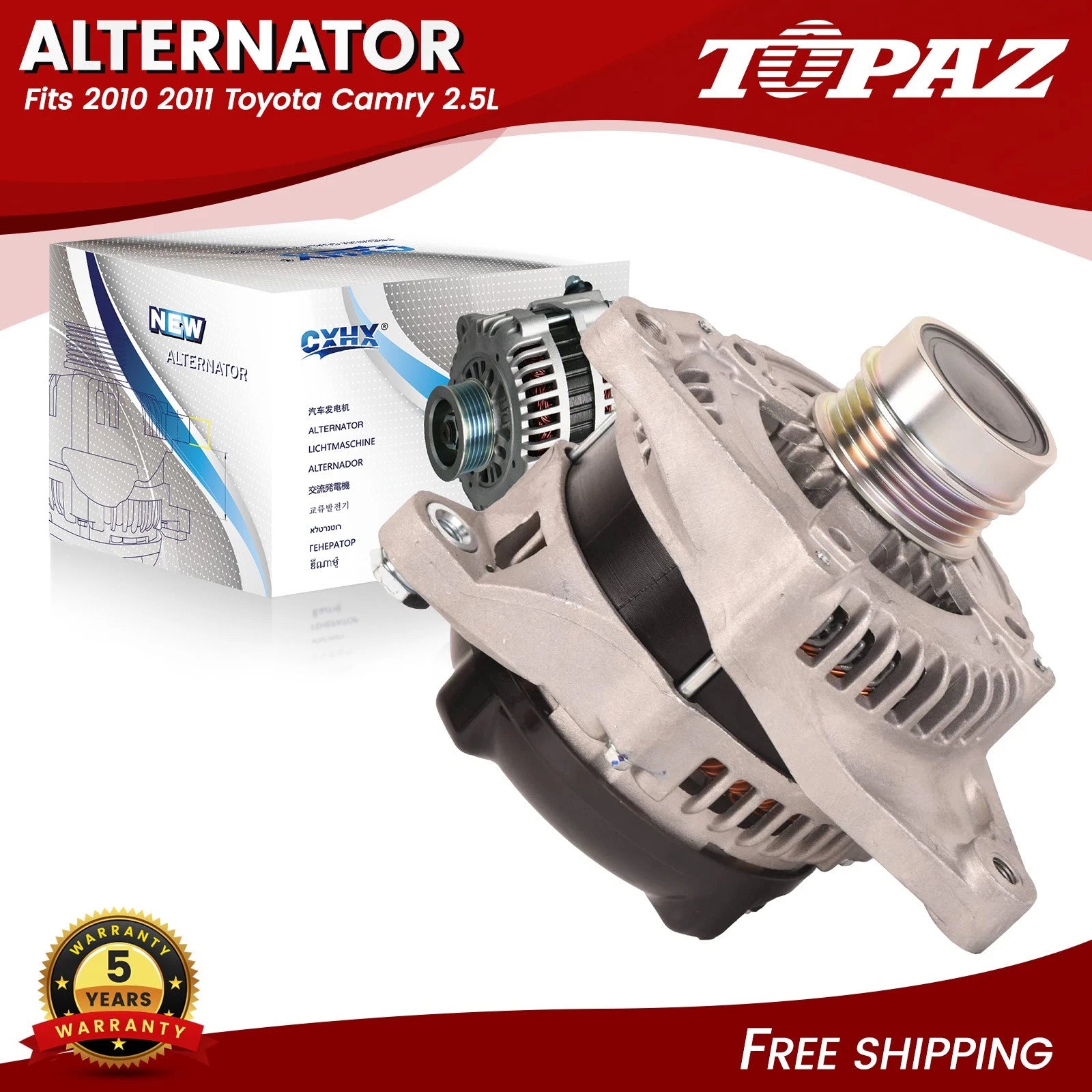 Alternator for Toyota Camry (2010–2011) 2.5L 125A