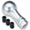 2-Piece Ball Teardrop Shift Knob for 6-Speed MT (M8 M10 M12) Silver