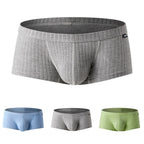 Elastic Boxer Trunks for Men (M-XXL) - Breathable Low Waist Underwear
