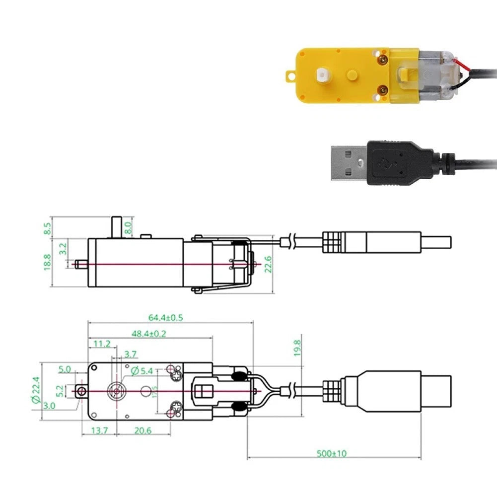Gear Motor for Makerworld LA001