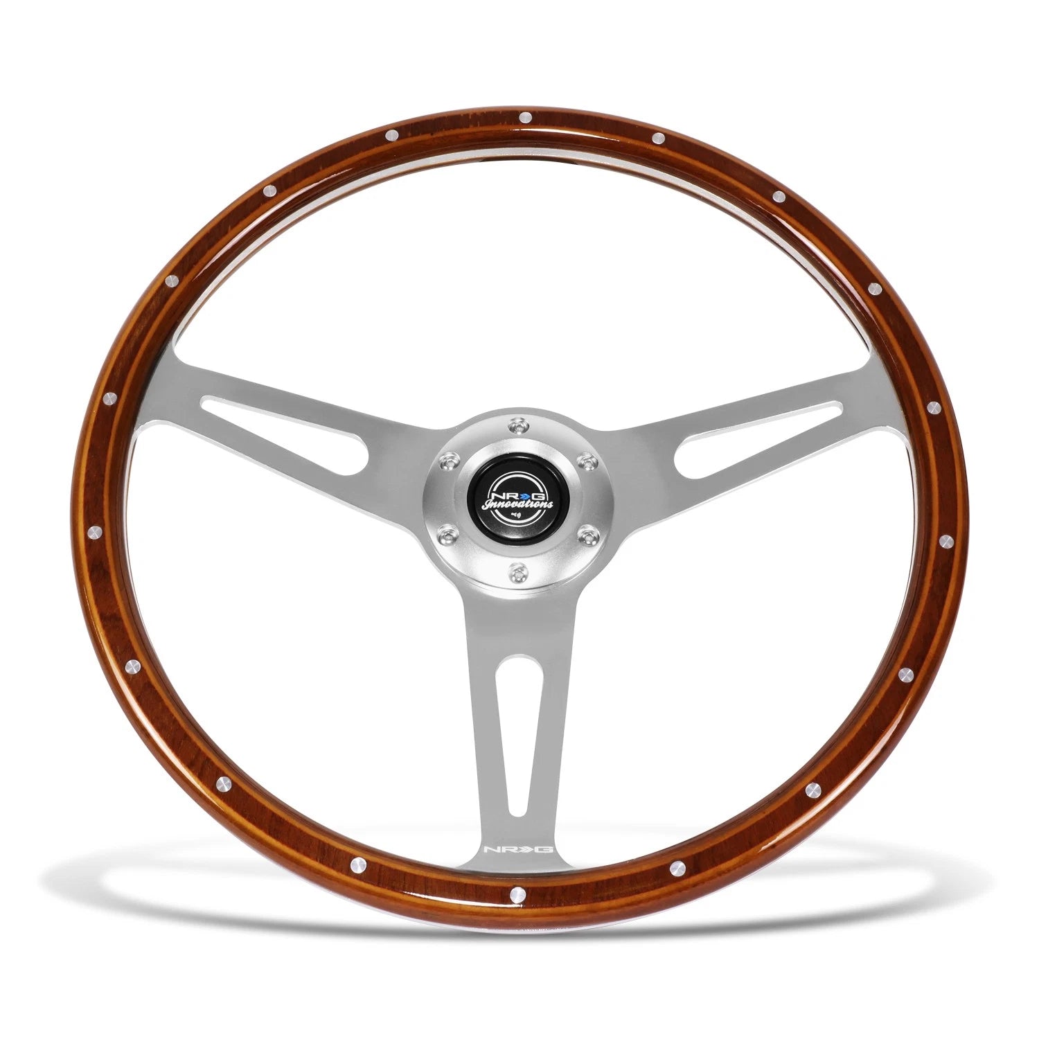 NRG RST-363SL 380mm Classic Wood Grain Racing Steering Wheel for Universal