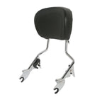Sissy Bar Passenger Backrest Luggage Rack for Harley Touring Street Glide (2009–2023)