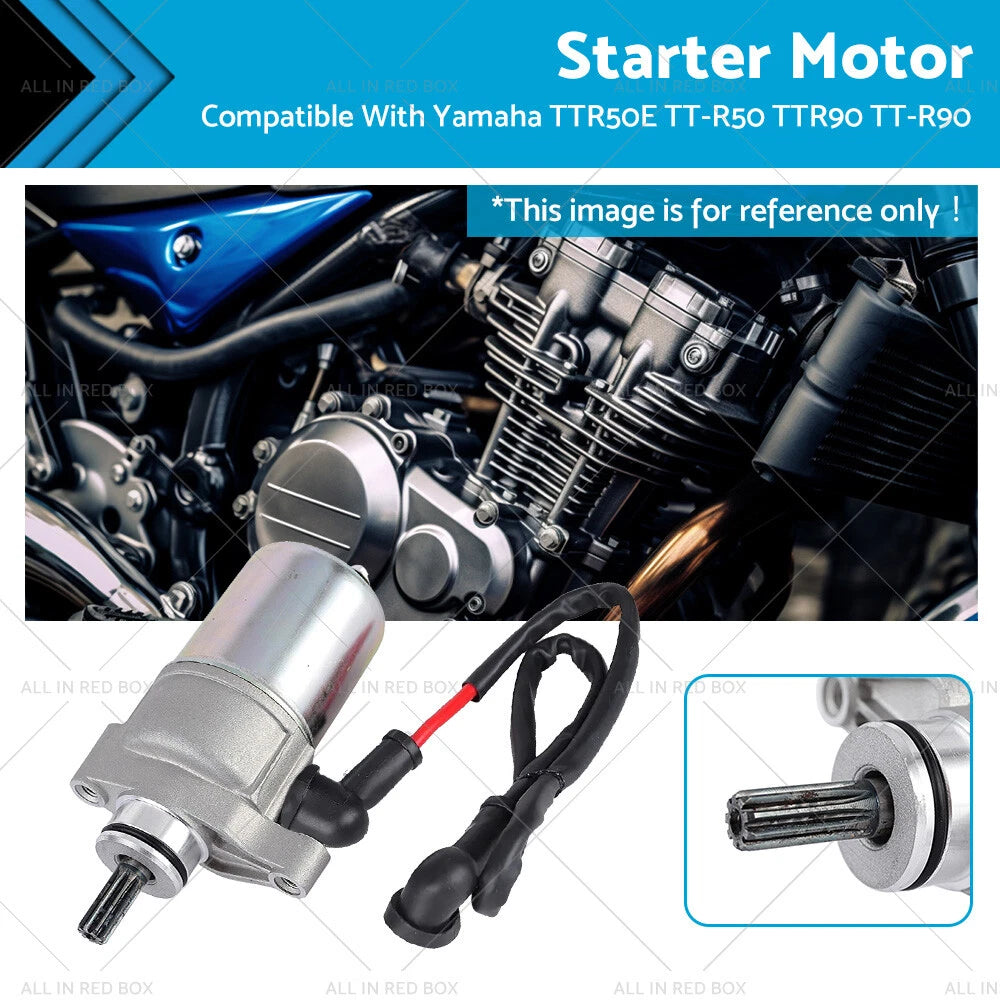 12V Starter Motor for Yamaha TTR50E TT-R50 (2005–2017) TTR90 TT-R90 (2004–2007)