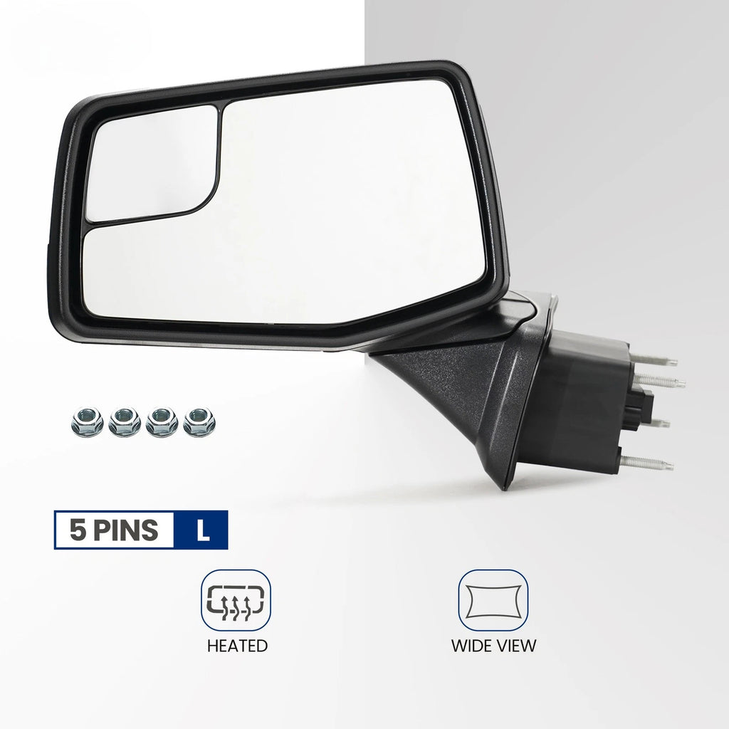 Side Mirror for Chevy Silverado 1500 (2019–2024) Heated, Manual Fold, 5 Pins
