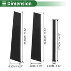 6 Pcs Door Pillar Window Trim for BMW X1 (2009–2015) Black