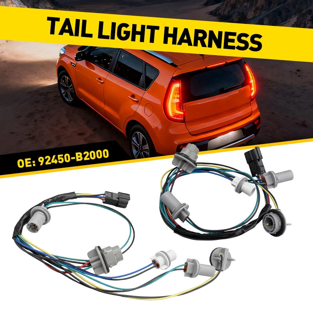 2X Tail Lamp Harness for Kia Soul (2013–2019) NON-LED 92450-B2000