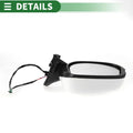 Left Side Door Mirror Replacement for Honda Fit (2009-2014) Manual Folding White