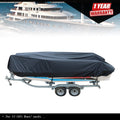 Black 420D Waterproof Yacht Cover for V-Hull Runabouts (11-13ft)