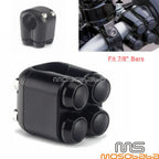 4-Button Turn Signal Momentary Switch for Harley Motorcycle 7/8'' Handlebar