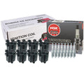 Set of 8 Ignition Coils & NGK V-Power Spark Plugs for Chevy GMC 8.1 (G)