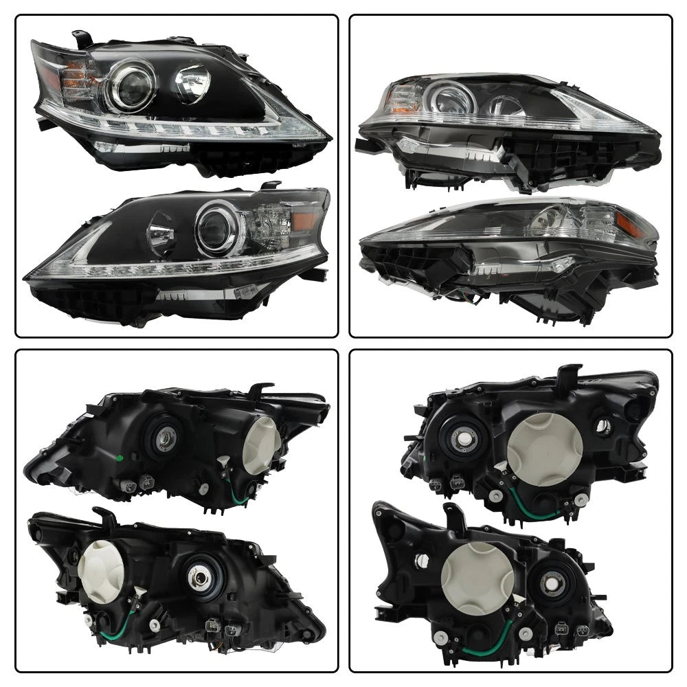 Set of 2 Halogen Headlights for Lexus RX350 RX450h (2013-2015)