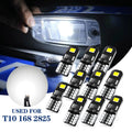 10x T10 2SMD LED Dome License Interior Lights Bulb 192 194 168 2825