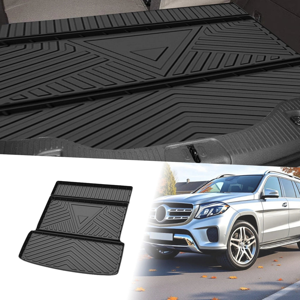 Flat Face Cargo Liner Rear Trunk Mat for Mercedes Benz GLS (2013–2019) TPE