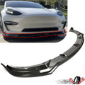 Front Bumper Lip Kit Splitter for Tesla Model 3 (2017–2023) Carbon Fiber