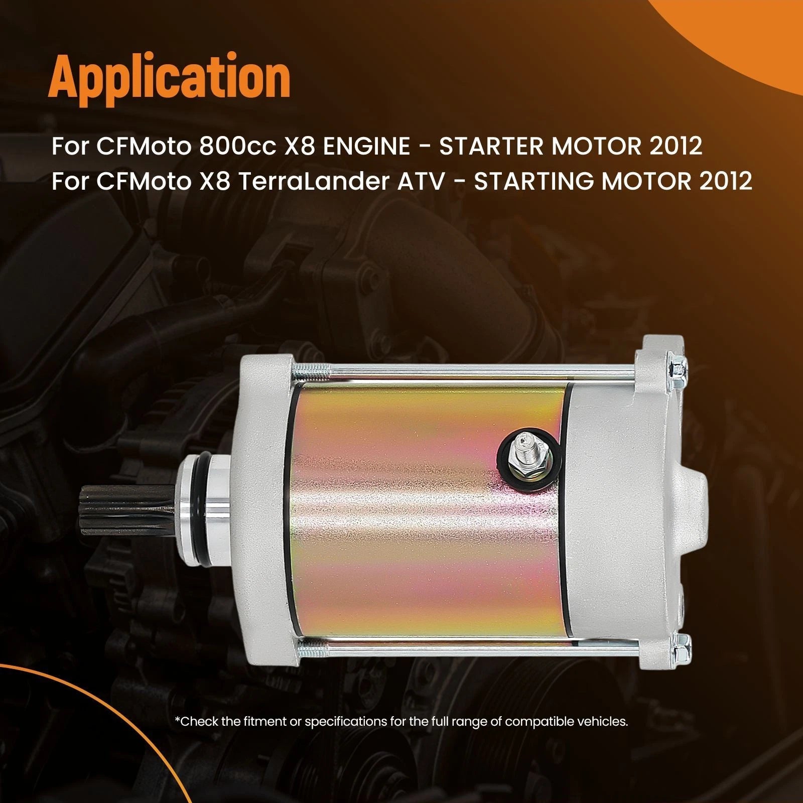 12V PMDD Starter Motor for CFMoto 800 1000 ATV UTV (2012–2019) 0800-091000