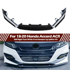 Front Bumper Lip Kit Splitter for Honda Accord (2018–2020) - Painted White Pearl