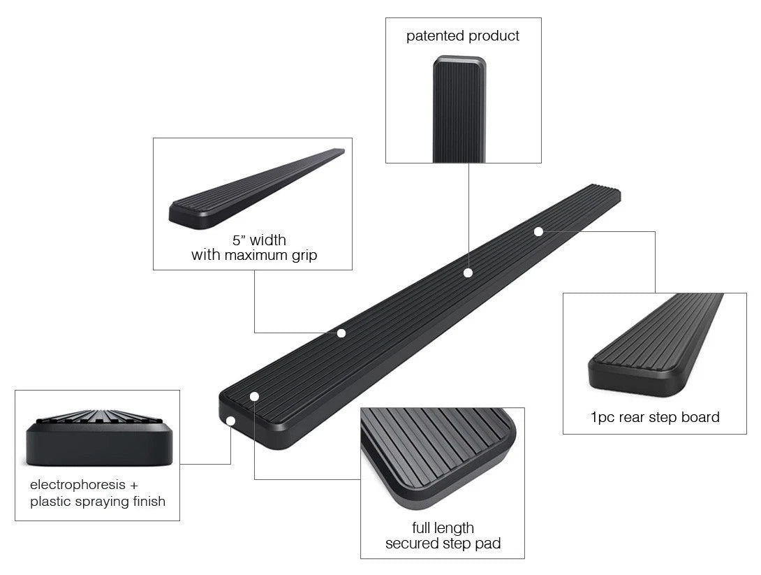 iBoard Rear Step Bar for Mercedes-Benz Metris Cargo Van (2016-2023)