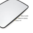 Left Upper White Mirror Glass w/ Back Non-heated for Mercedes Sprinter (2018-2023)