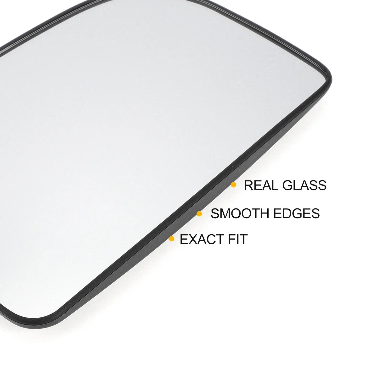 Left Upper White Mirror Glass w/ Back Non-heated for Mercedes Sprinter (2018-2023)