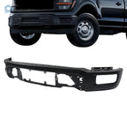 Front Bumper Face Bar for Ford F-150 (2024–2025) Black Steel W/o Sensor Hole