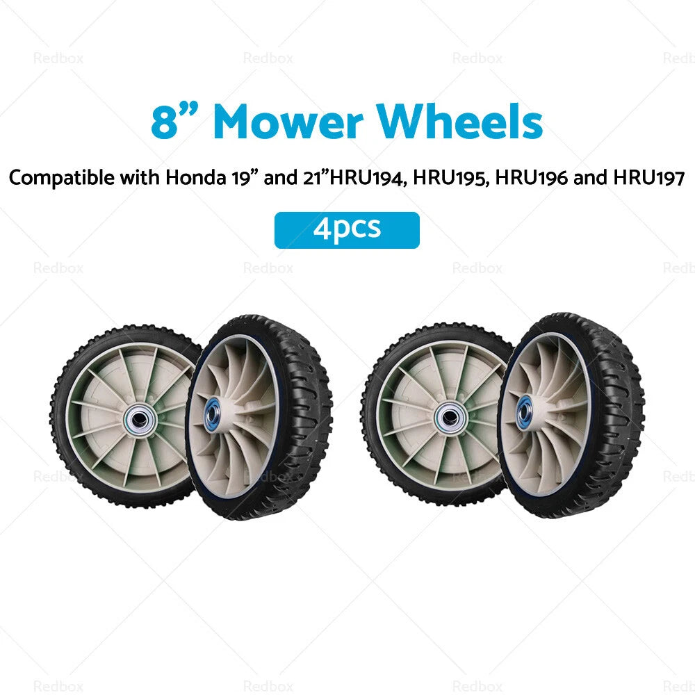 Set of 4 Mower Wheels for Honda HRU194, HRU195, HRU196, HRU197 (19"-21")