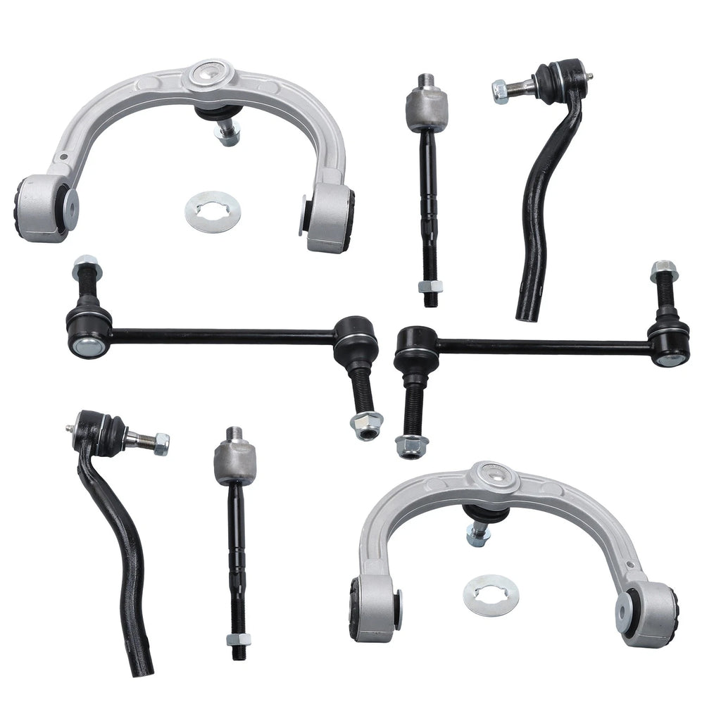 Set of 8 Control Arm Ball Joints & Outer Tie Rod Links for Mercedes Benz ML500 (2006–2007)